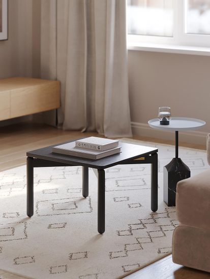 Столик кофейный saga, 60х60 см, темно-серый