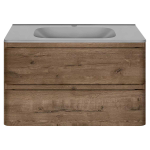 Тумба под раковину Vincea Vico 800 подвесная, 2 выкатных ящика soft close, V.Oak