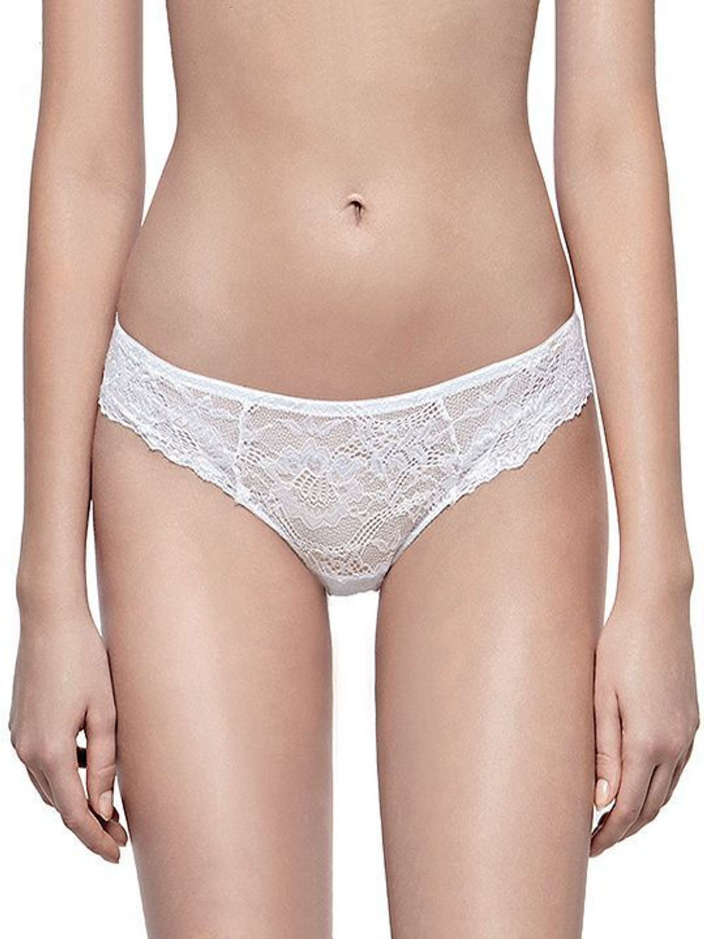 Изящные женские трусики-слипы (Размер: 4 размер) (Цвет: белый)