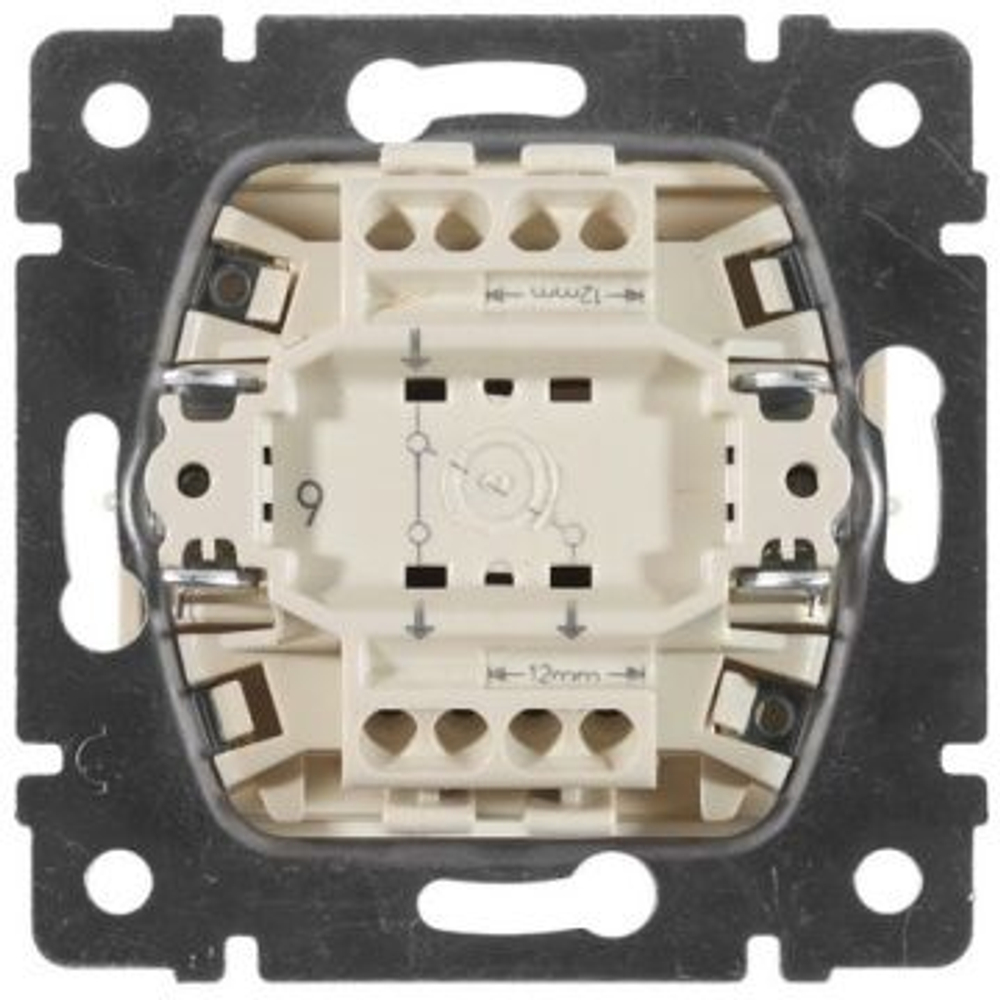 77 4306 Выключатель 1 клавишный проходной 10 шт слоновая кость