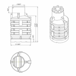 Кессон Политим 2200 л.(1300x1300x2300см;черный) - арт.560738