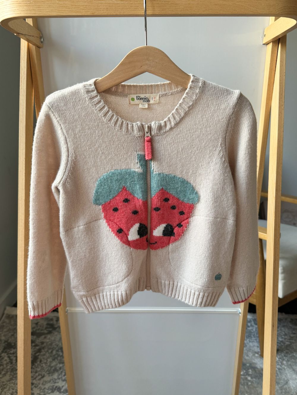 Кардиган из шерсти и хлопка The Bonnie Mob, 98