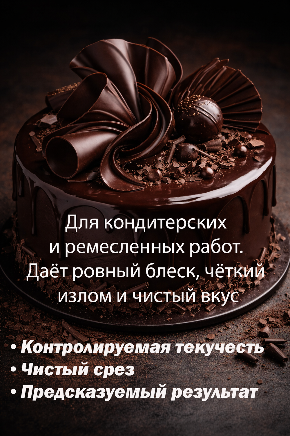 Шоколад горький кусковой натуральный, премиум качество