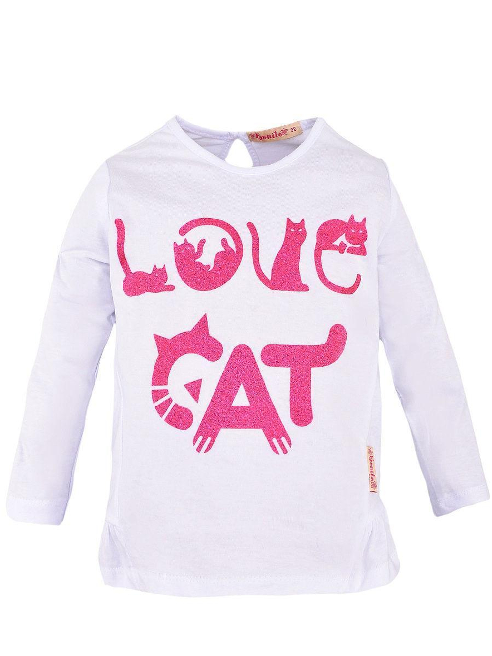 Лонгслив д/дев р.116 бел (Bonito) BK952K