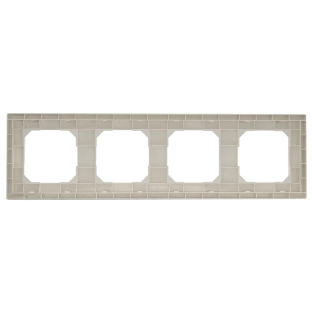 Рамка 4-м Pixel универс. беж. TOKOV ELECTRIC TKE-PX-RM4-C02