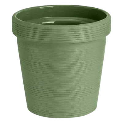 Кашпо для цветов пластиковое 3,57л d-19см «Терра» Оливковый
