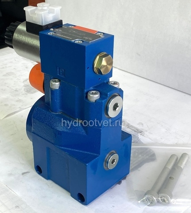 DBW20BG2-5X/200CG24N9K4 - Предохранительный клапан Ду25 с давлением настройки до 200 бар, управление - X и Y - внутренние с разгрузкой B = открыт с электроуправлением G24
