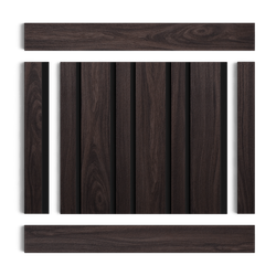 Стеновая панель HiWood декорированная, 270x12 см