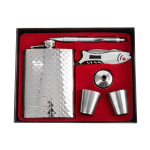 Набор Helios (HS-GT-TZ104) Фляжка 240мл + 2 стопки, воронка, ручка, мультитул