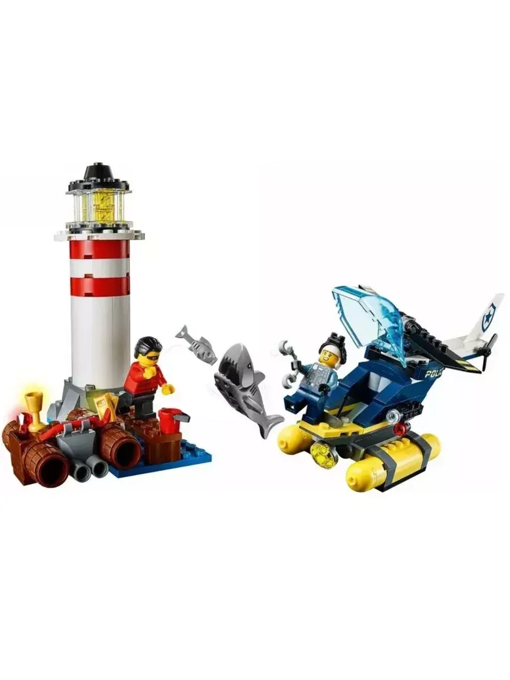 Конструктор Сити Морская полиция 197 деталей