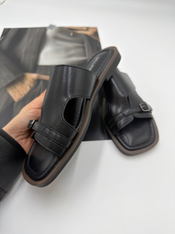 Босоножки женские эко-кожа арт. FEY 495-3 цвет "чёрный"