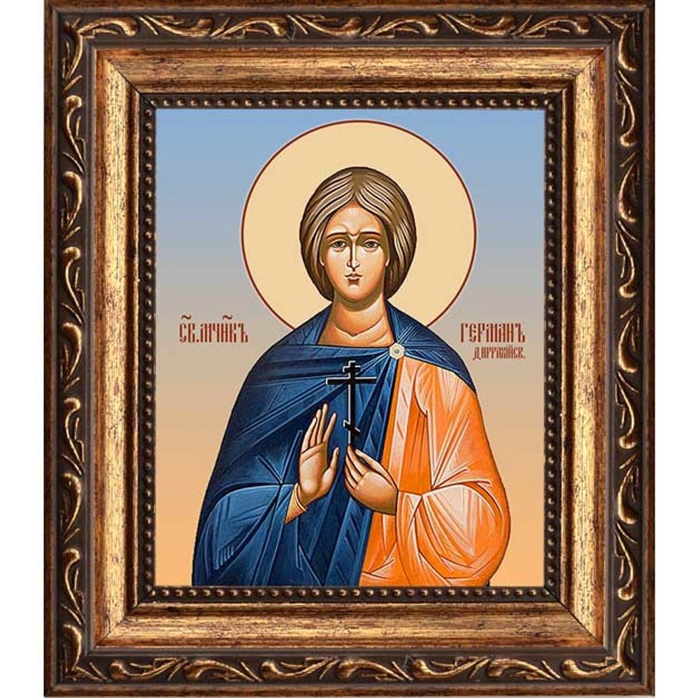 Герман Диррахийский мученик. Икона на холсте.