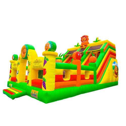 Коммерческий надувной батут « Спелый абрикос», 10*6*5 м