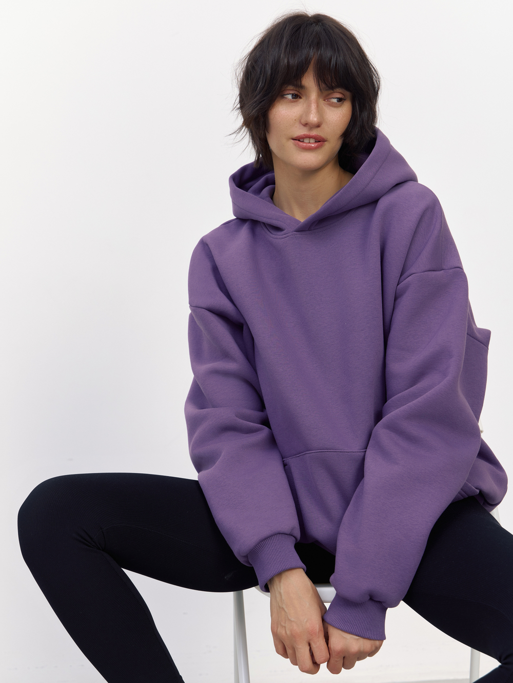 Худи с начесом (фиолетовый)