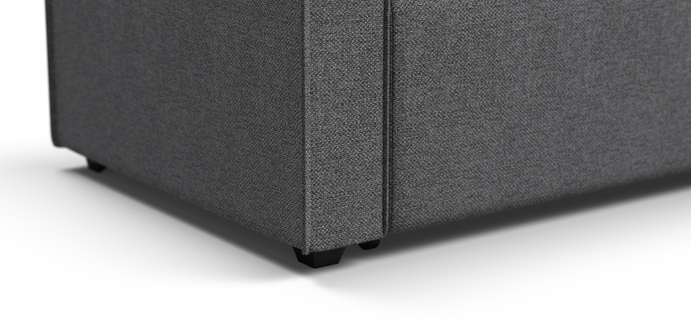 Угловой диван Норд лайт рогожка Мальмо серый