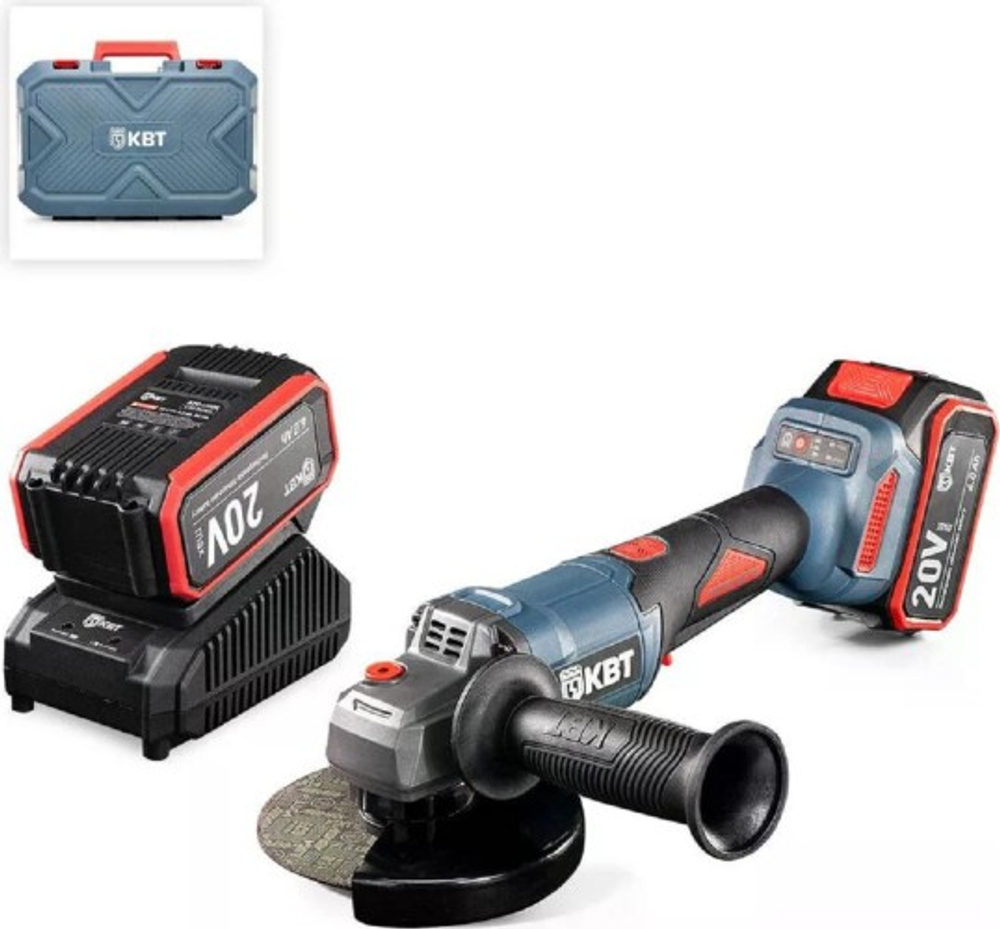 Угловая шлифмашина аккумуляторная КВТ GB-20-125R ПРОФИ 104533