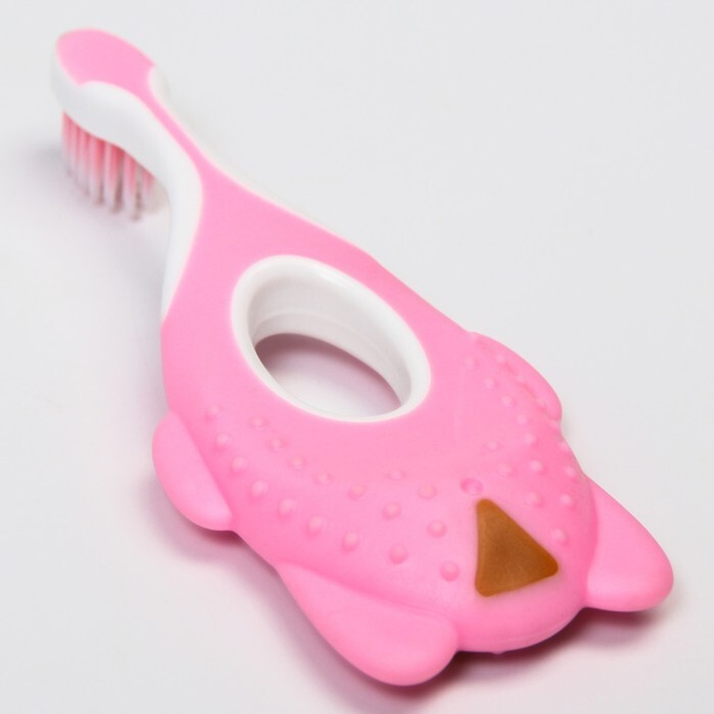 6913483 Детская зубная щетка, цвет розовый