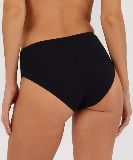 Трусы (2шт) женские слипы классика Atlantic 2BLP-579,черный