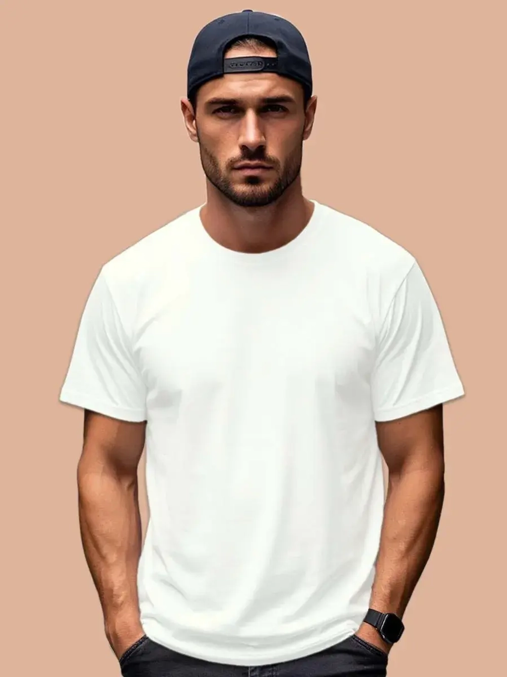 Футболка Взрослая.Премиум однотонная.Набор 2 шт