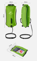Гермомешок Naturehike туристический 18 л. ярко-зеленый, артикул NH17S001-G-GR, Под заказ