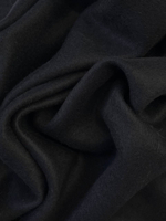 Шерсть с кашемиром пальтовая черная