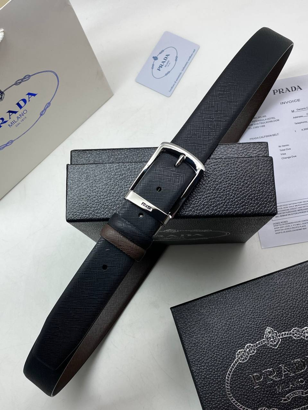 Ремень двухсторонний Prada