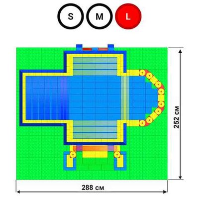 Набор GigaBloks 10: Дворец на платформе