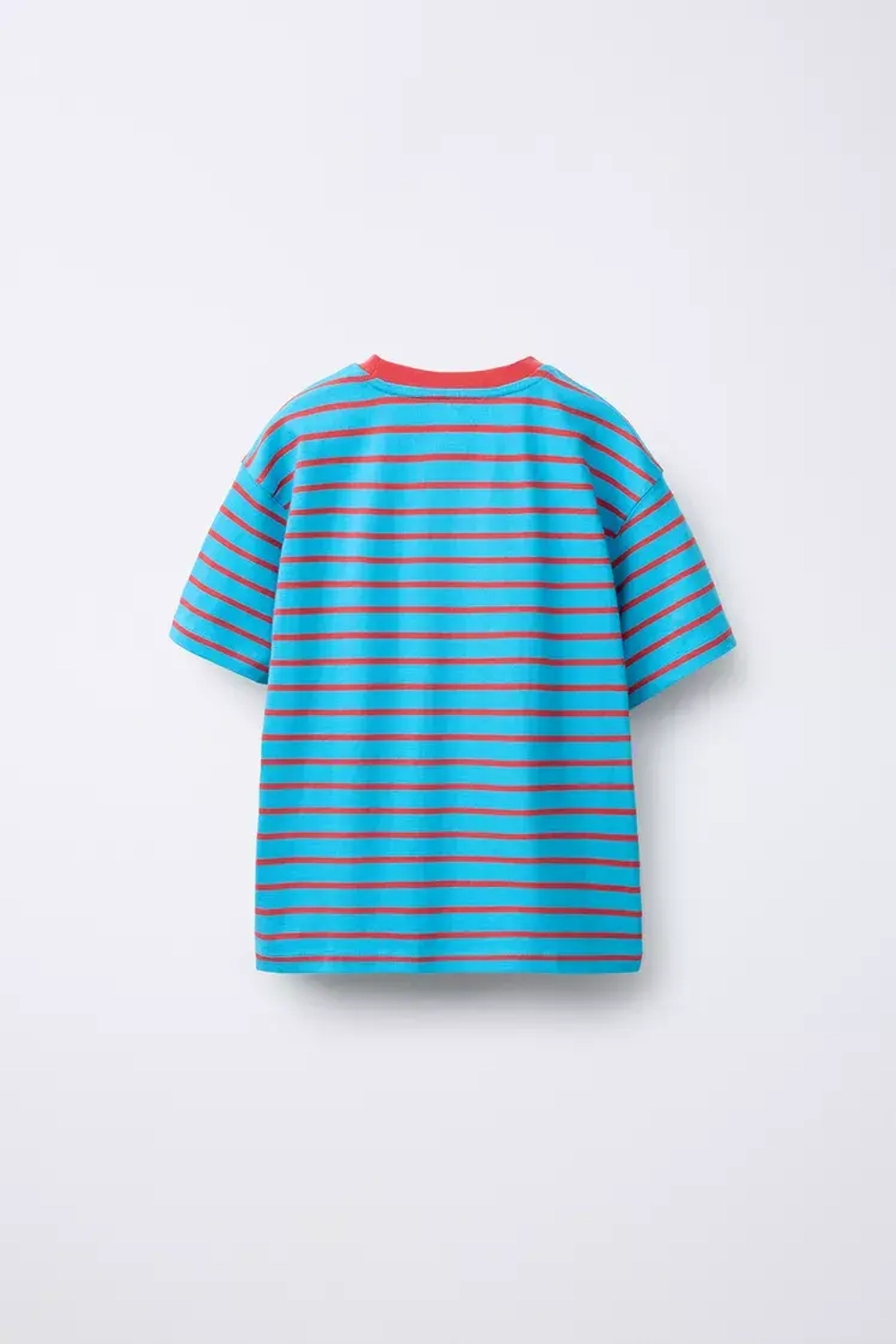 ZARA ФУТБОЛКА В ПОЛОСКУ С ВЫШИВКОЙ, ПОЛОСКИ