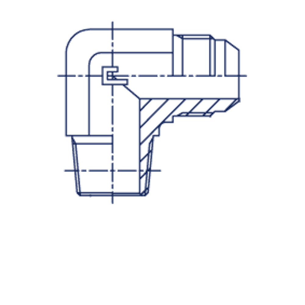 Штуцер FC90 JIC 9/16" NPT1/4"