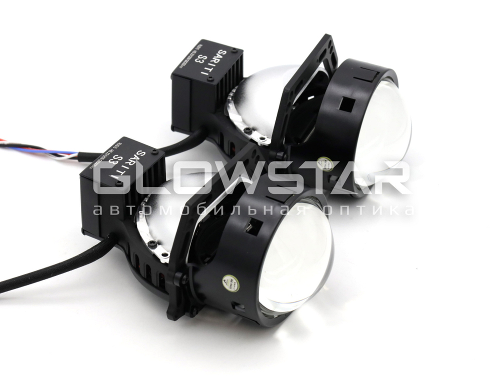 Билед модули Sariti S3 3.0 дюйма, 2 чипа, 5500К, 12V, 54W/62W, крепление 3R (комплект, 2шт)