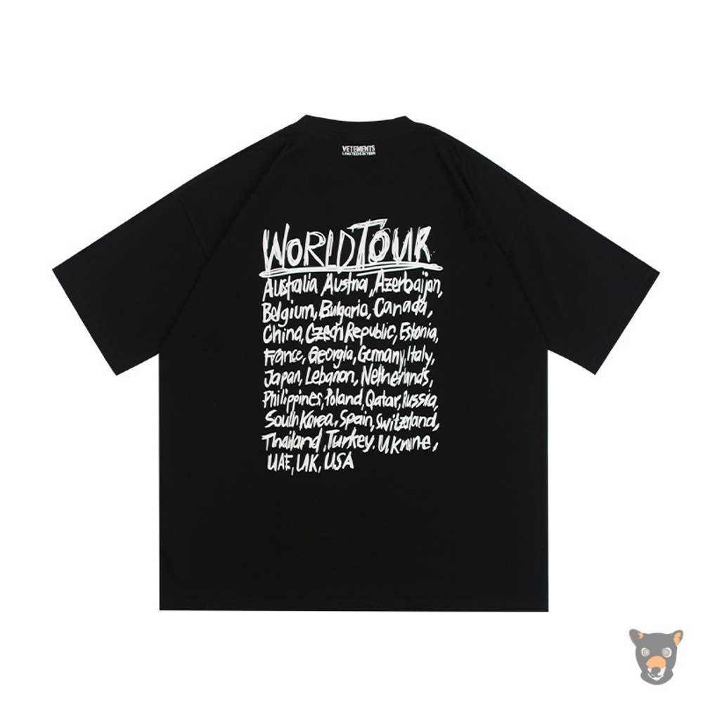 Футболка Vetements "World Tour"