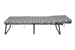 Кровать раскладная Соната мягкая лист 50мм арт.РП-700-Э-50 (цвет ткани серый рис.тетрис (1 шт. в уп.)