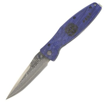 MC-0186D Mcusta Senguoku клинок Dam VG-10, ру-ть blue pakka wood