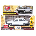 Модель ин. мет. "Ваз-2109 Спутник" 12см, двери, багаж, белый, коробка 2109-12-WH (Технопарк)