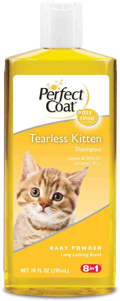 8in1 Tearless Kitten Shampoo 237 мл Baby Powder шампунь для котят без слез с ароматом дет. присыпки