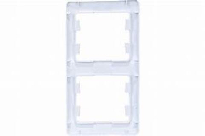 Рамка 2-местная Schneider Electric GLOSSA GSL000106 вертикальная белый