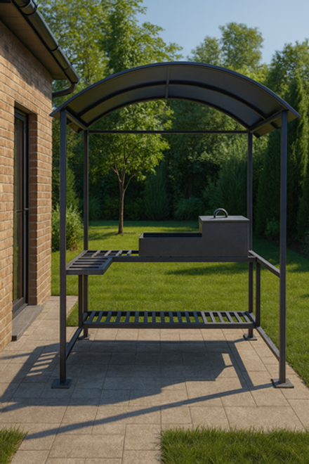 Зона для мангала в классическом стиле