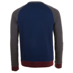 Толстовка унисекс Sandro, темно-синяя с черным меланжем