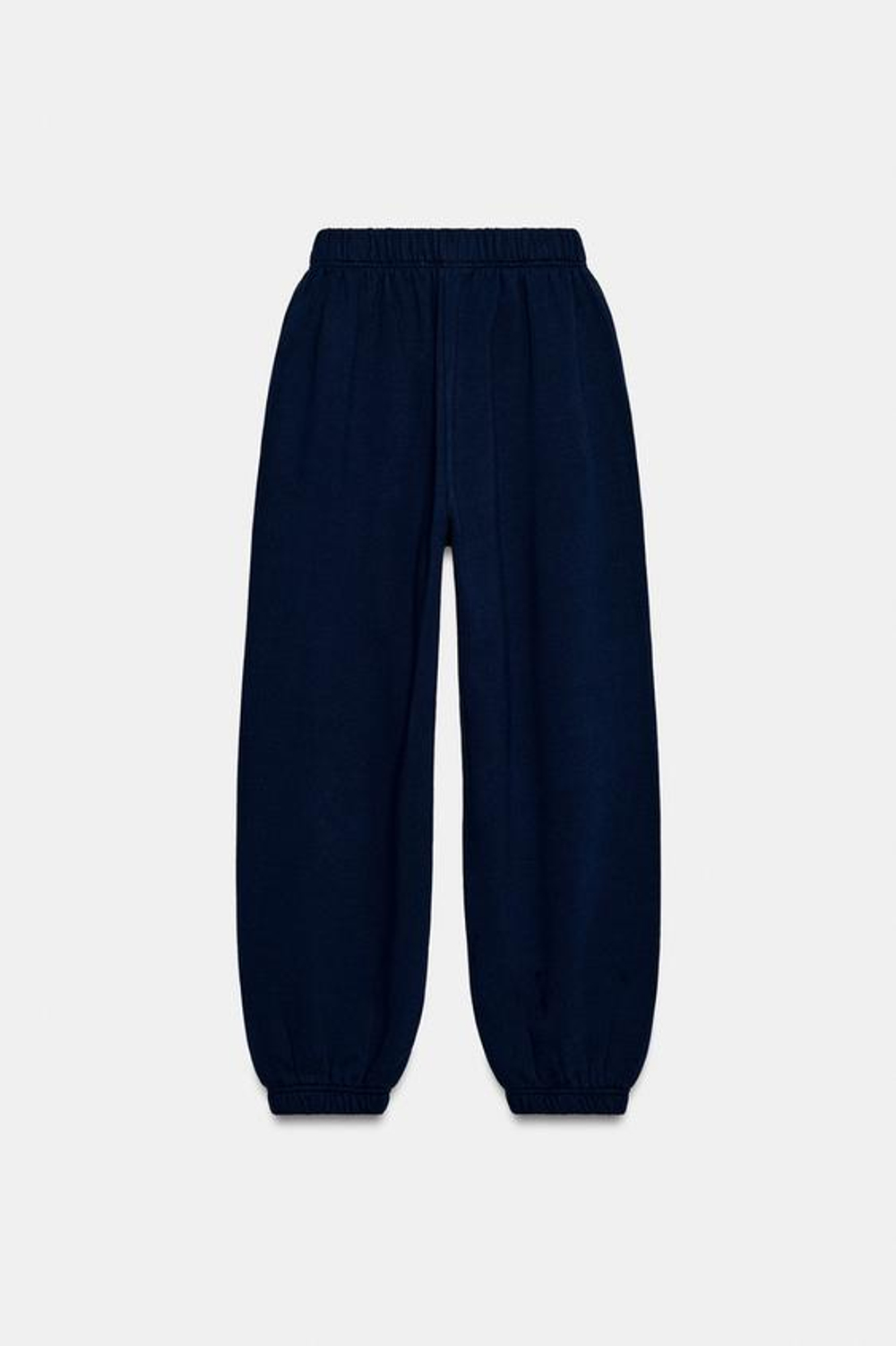 ZARA БРЮКИ-ДЖОГГЕРЫ С НАДПИСЬЮ, СИНИЙ