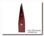 Коробка Код 1382 размер 6,5х6х26 см для диффузора бордовая