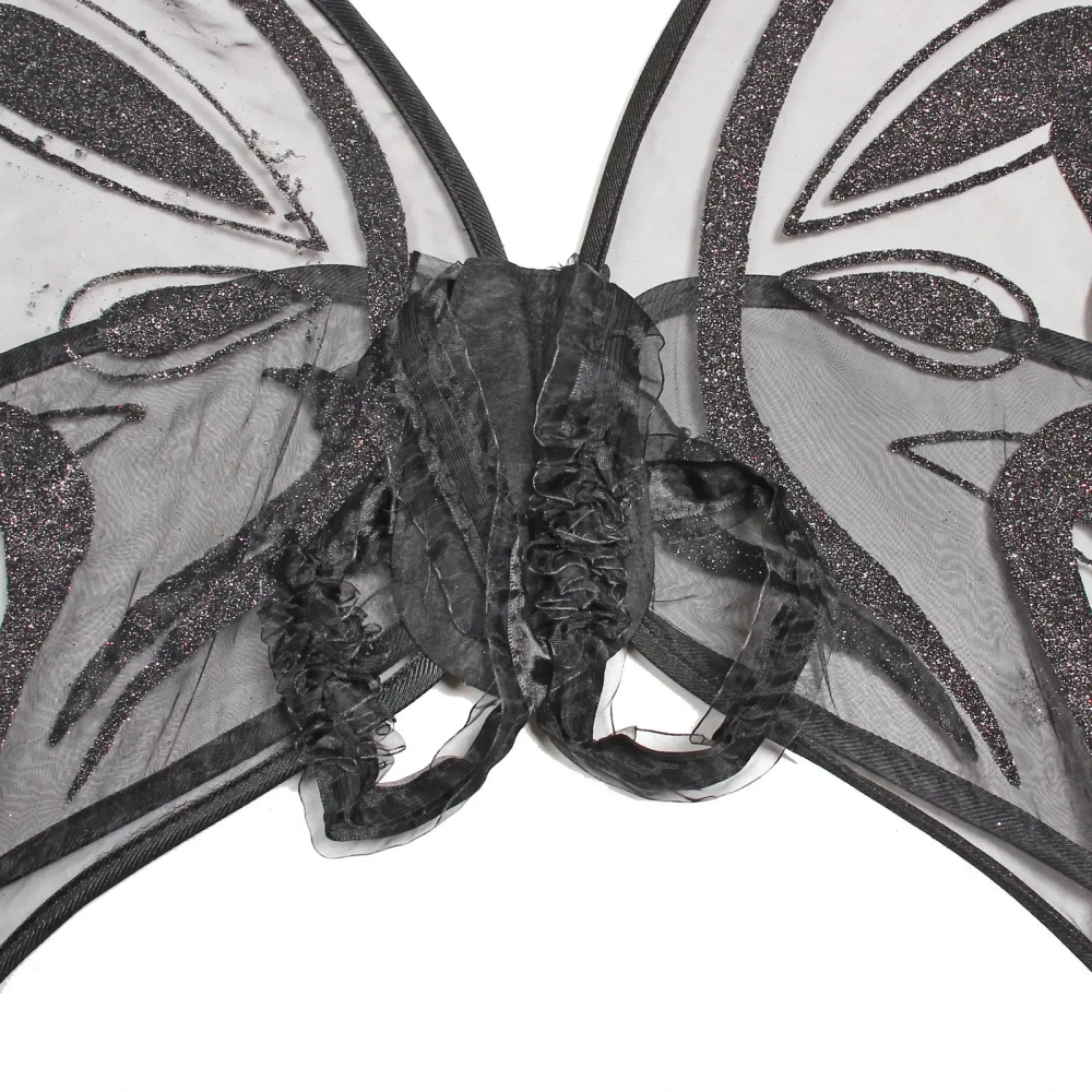 Карнавальный аксессуар «Крылья Бабочки» 90*71 см, черный