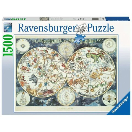 Ravensburger - Карта-пазл с фантастическими животными 1500 деталей. 160037