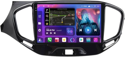 Магнитола для Lada Vesta 2015-2022, Vesta Cross (ШГУ Enjoy) - FarCar BM9-2K-7189C монитор 9.5" 2K QLED на Android 14, TS10, 4+32Гб, CarPlay, 4G SIM-слот