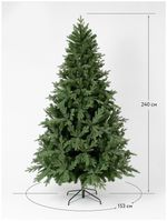 Искусственная ель «Валерио» (Литая+пвх) от 1.2 до 3 м