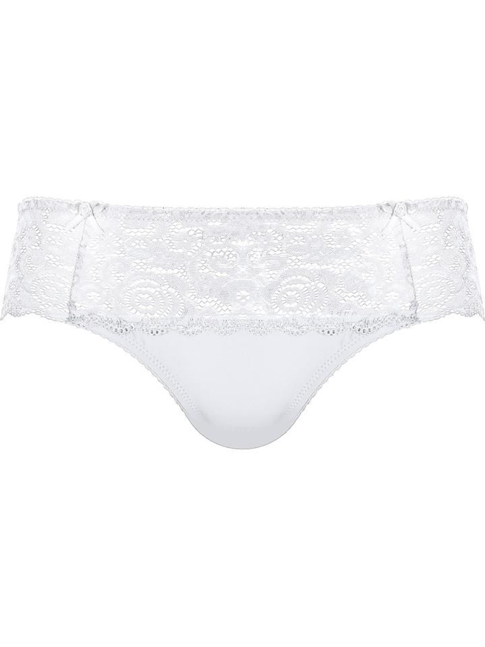 Нежные трусики-слипы с кружевным декором (Размер: 44) (Цвет: белый)