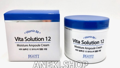 Крем для лица ампульный увлажняющий 100 мл Vita Solution 12 Moisture Ampoule Cream JIGOTT
