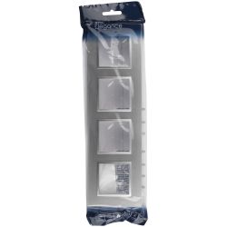 Рамка для розеток и выключателей ЭРА Elegance 14-5014-03 Classic, на 4 поста, алюминий