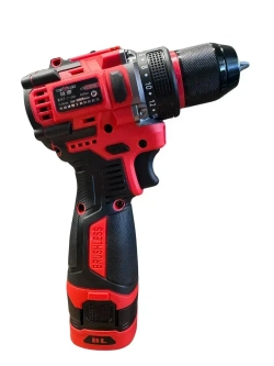 Шуруповерт TIELLIO X18T бесщеточный аккумуляторный электрический дрель в кейсе, 18В, 65Нм, 2 АКБ LI-ION, 1,5Ач