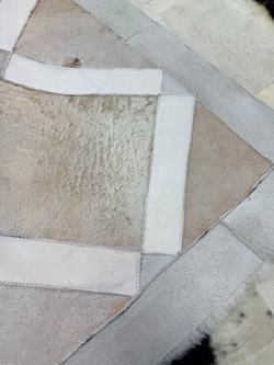 Ковер прямоугольный натуральный мех овчина, 210 х 170 см.