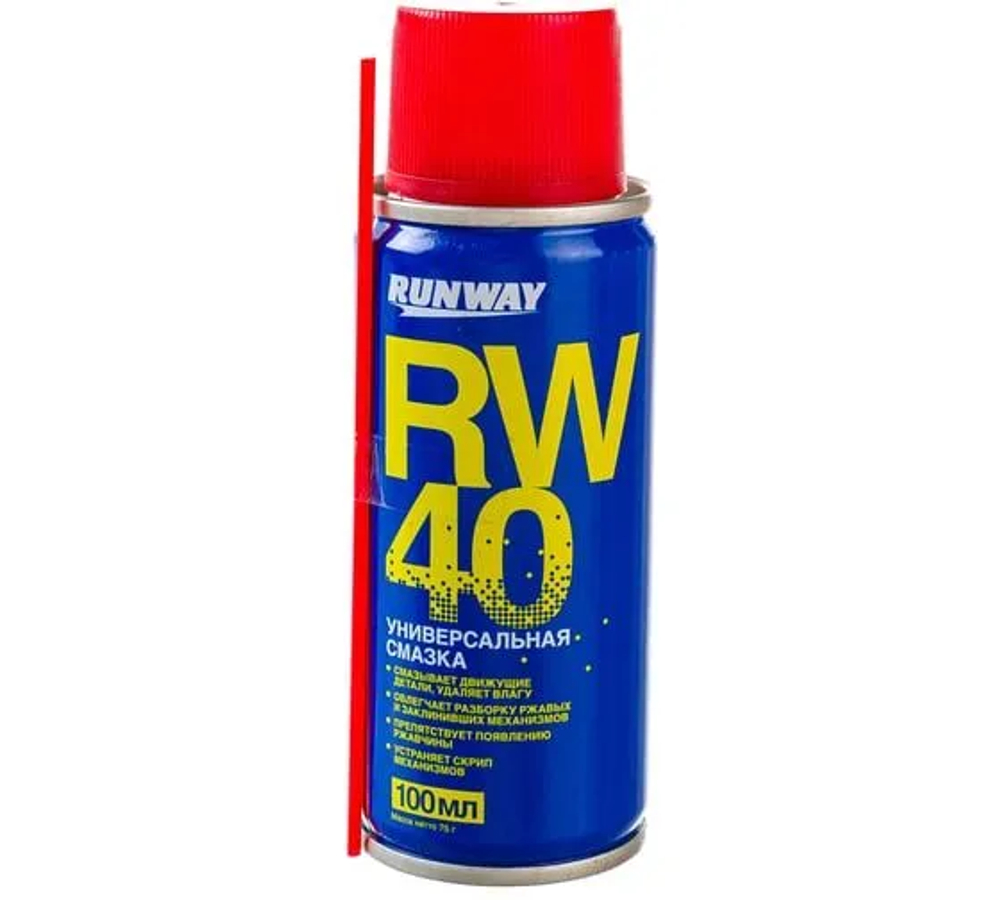 Смазка аэрозоль универсальная проникающая 100 мл RUNWAY RW-40